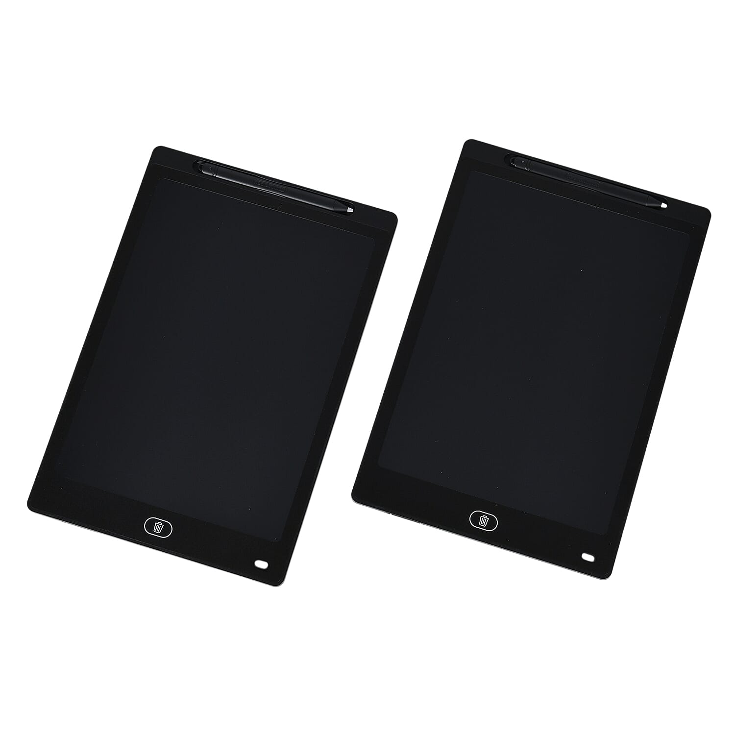 Livmore Set of Two 12Inch LCD Writing Tablet with Pen - Black