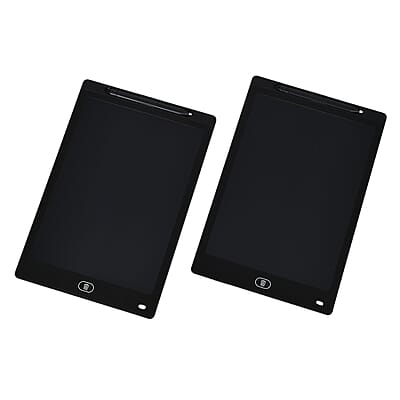 Livmore Set of Two 12Inch LCD Writing Tablet with Pen - Black