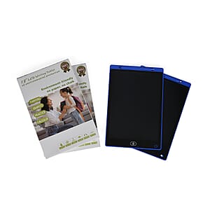 Livmore Set of Two 12Inch LCD Writing Tablet with Pen - Blue