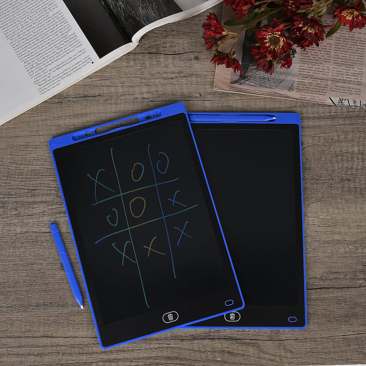 Livmore Set of Two 12Inch LCD Writing Tablet with Pen - Blue image number 2