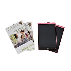 Livmore Set of Two 12Inch LCD Writing Tablet with Pen - Pink