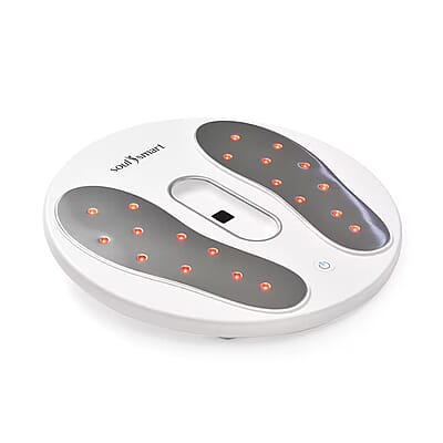 Soulsmart EMS Heating Foot Massager with 2 Electrode Body Pads (2xAA Batteries Not Included)