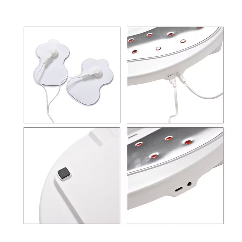 Soulsmart EMS Heating Foot Massager with 2 Electrode Body Pads (2xAA Batteries Not Included)