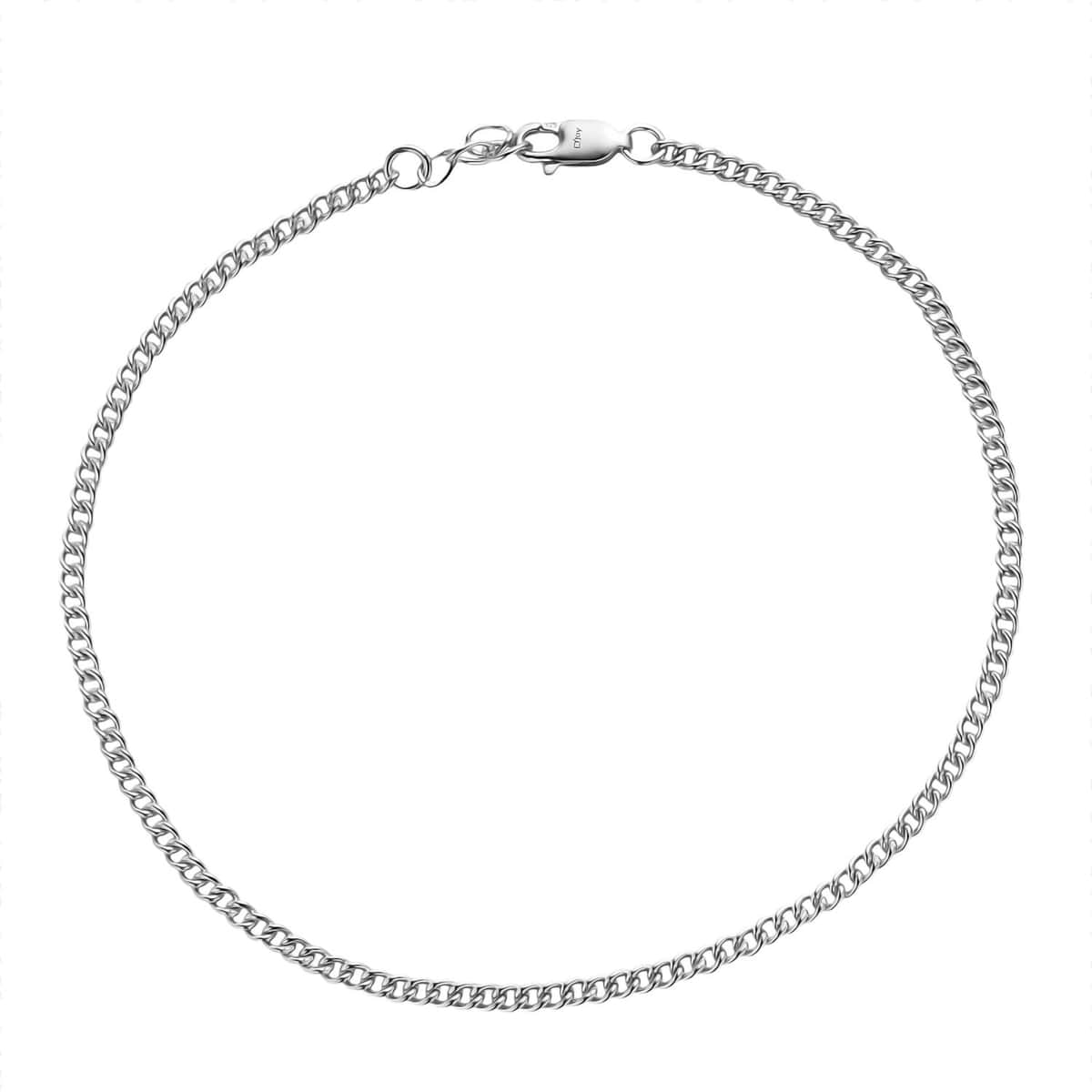 Sterling Silver Chain Anklet (9 In) (3.60 g) image number 0