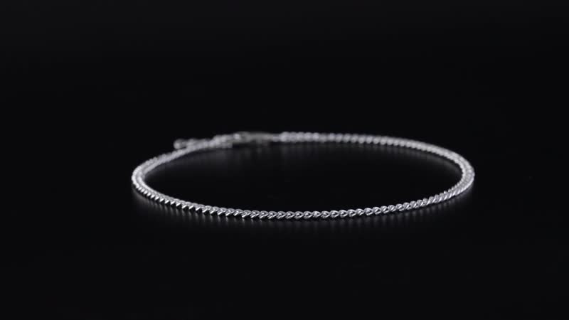 Sterling Silver Chain Anklet (9 In) (3.60 g)