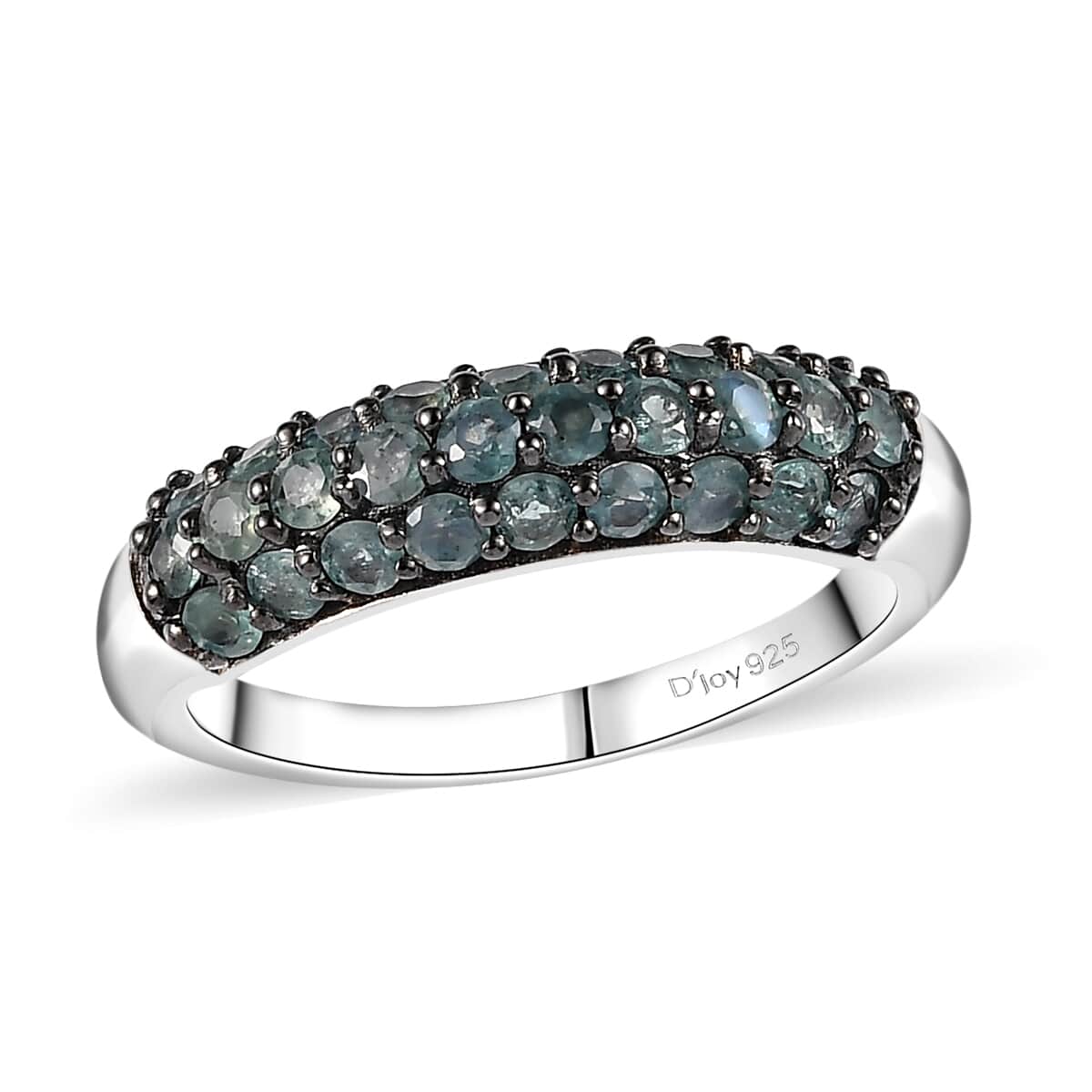 TLV Narsipatnam Alexandrite Band Ring in Rhodium Over Sterling Silver (Size 7.0) 1.15 ctw image number 0