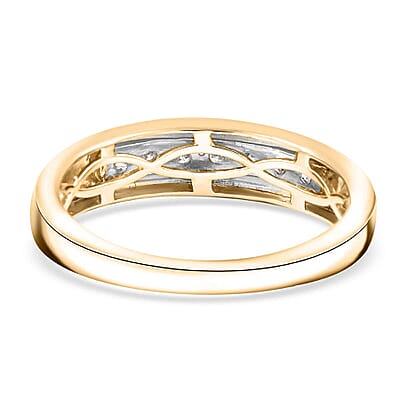 Diamond G-H I2-I3, 0.50 ctw Men's Ring in 10K Yellow Gold (Size 9.0)