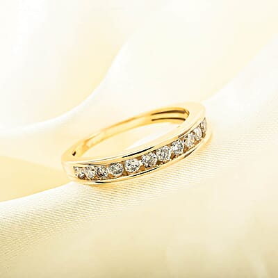 Diamond G-H I2-I3, 0.50 ctw Ring in 10K Yellow Gold (Size 9.0)