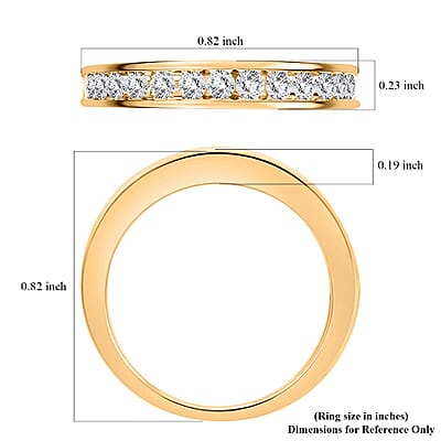 Diamond G-H I2-I3, 0.50 ctw Ring in 10K Yellow Gold (Size 9.0)