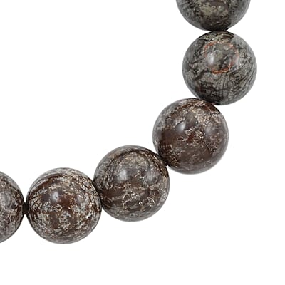 Snow Flake Obsidian Beaded Stretch Bracelet 100.00 ctw