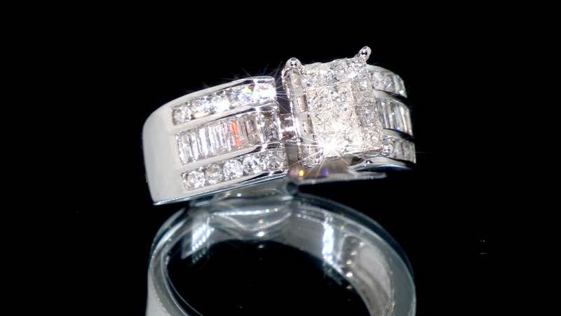 Ankur Treasure Chest 14K White Gold Diamond (G-H SI3-I1) Ring (5.15 g) 1.00 ctw