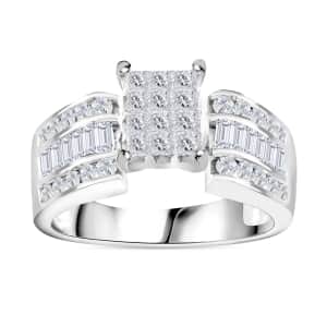 I3 Diamond 1.00 ctw Ring in 14K White Gold (Size 7.0) 5.15 Grams