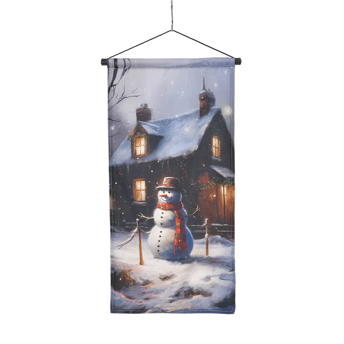 Doorbuster Hanging Snowman Illuminated by Lights Painting with LED image number 0