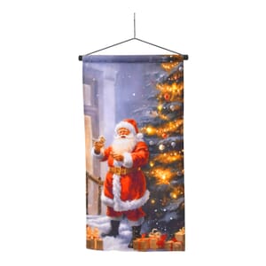 Hanging Santa Claus with Christmas Painting with LED