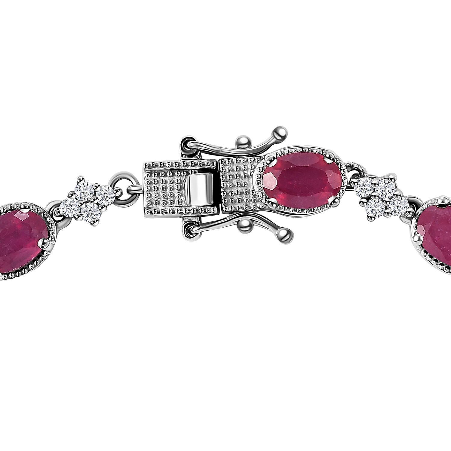 Ruby♥୨୧˙˳⋆ 1225 Buy D'Joy Niassa Ruby (FF) and White Zircon 14.00 ctw