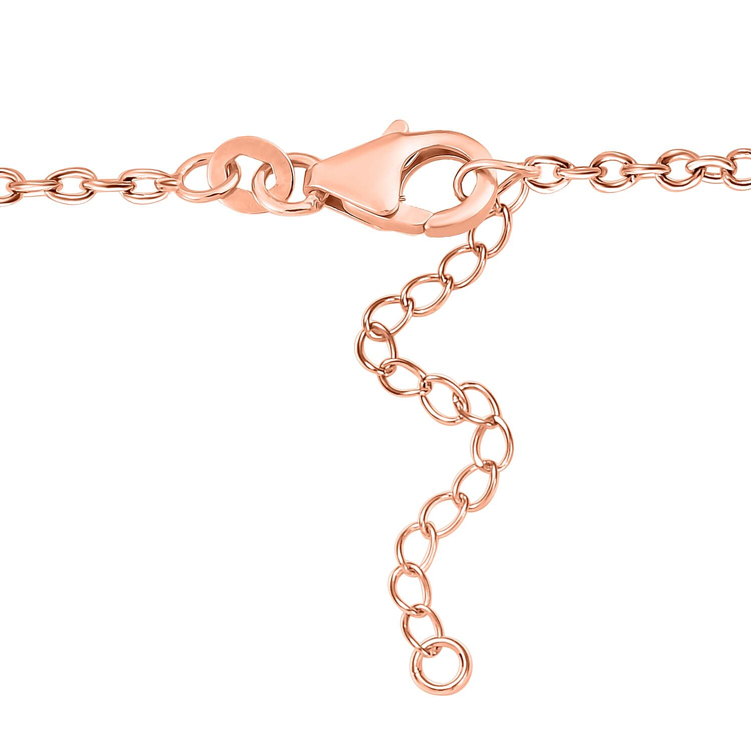 D'Joy Premium Mahenge Spinel and Multi Gemstone Timeless Elegance Necklace 18-20 Inches in 18K Vermeil Rose Gold Over Sterling Silver 2.25 ctw