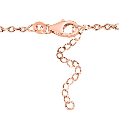 D'Joy Premium Mahenge Spinel and Multi Gemstone Timeless Elegance Necklace 18-20 Inches in 18K Vermeil Rose Gold Over Sterling Silver 2.25 ctw