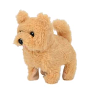 Ankur's Treasure Chest Yellow Walking Plush Dog (6.3) (2xAA Battery Not Included)