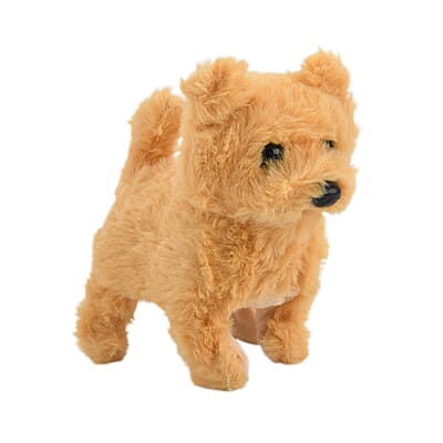 Livmore Yellow Walking Plus Dog Toy (2xAA Battery Not Included)