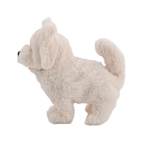 Livmore White Walking Plus Dog Toy (2xAA Battery Not Included)