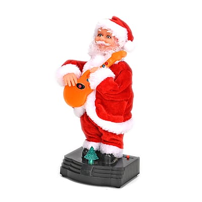 10-inch Electronic Santa Claus with Music and Dancing (3xAA Not Included)