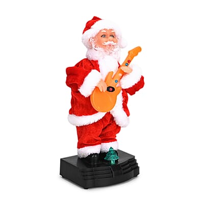 10-inch Electronic Santa Claus with Music and Dancing (3xAA Not Included)