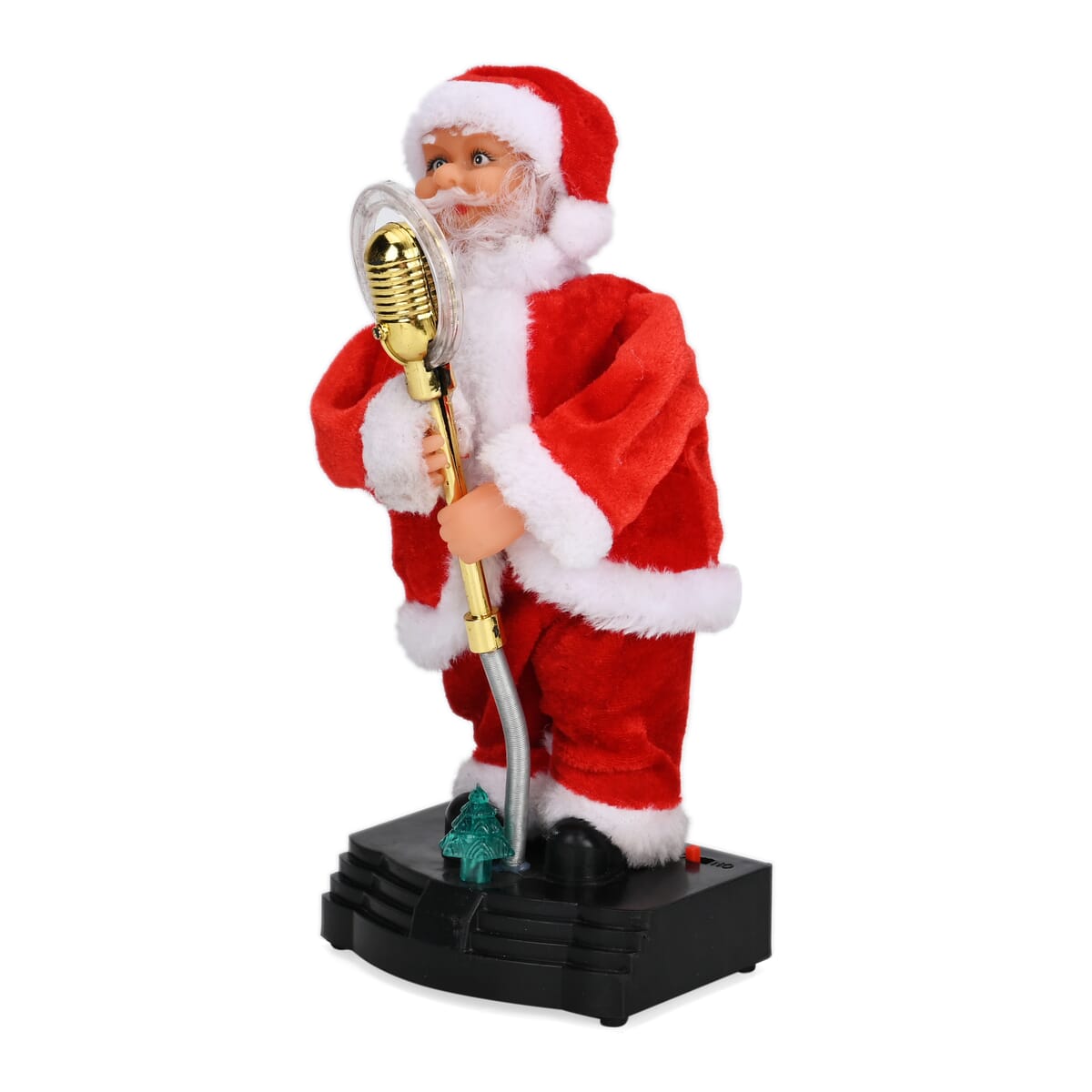10-inch Electronic Santa Claus with Mic, Music and Dancing (3xAA Not Included) image number 3