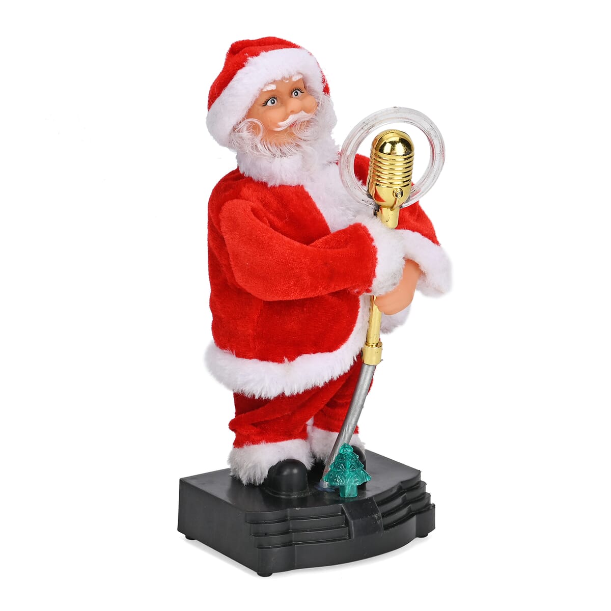 10-inch Electronic Santa Claus with Mic, Music and Dancing (3xAA Not Included) image number 4