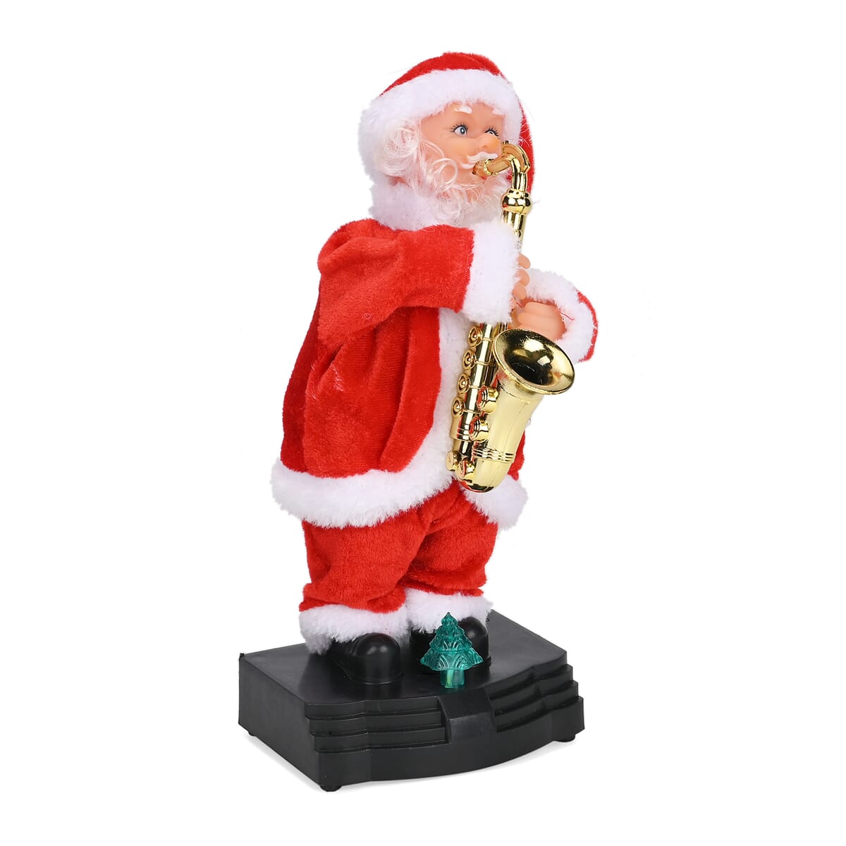 10-inch Electronic Santa Claus with Mic, Music and Dancing (3xAA Not Included) image number 5