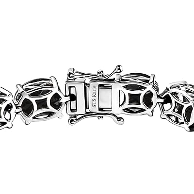 Karis Thai Black Spinel 57.60 ctw Bracelet in Platinum Bond (6.50 In)