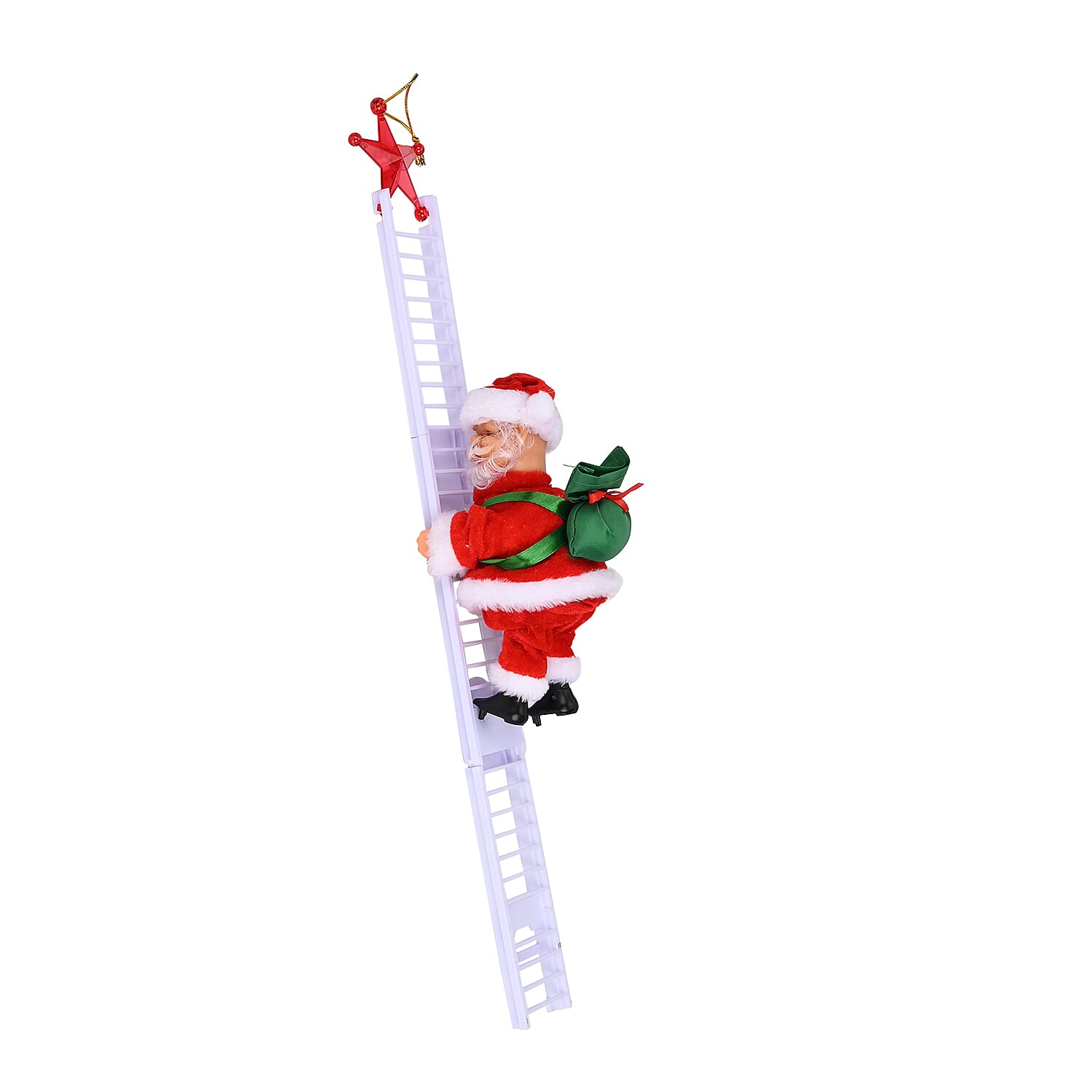 8-inch Ladder Climbing Santa Claus with Dancing and Singing (AAx3 Not Included)
