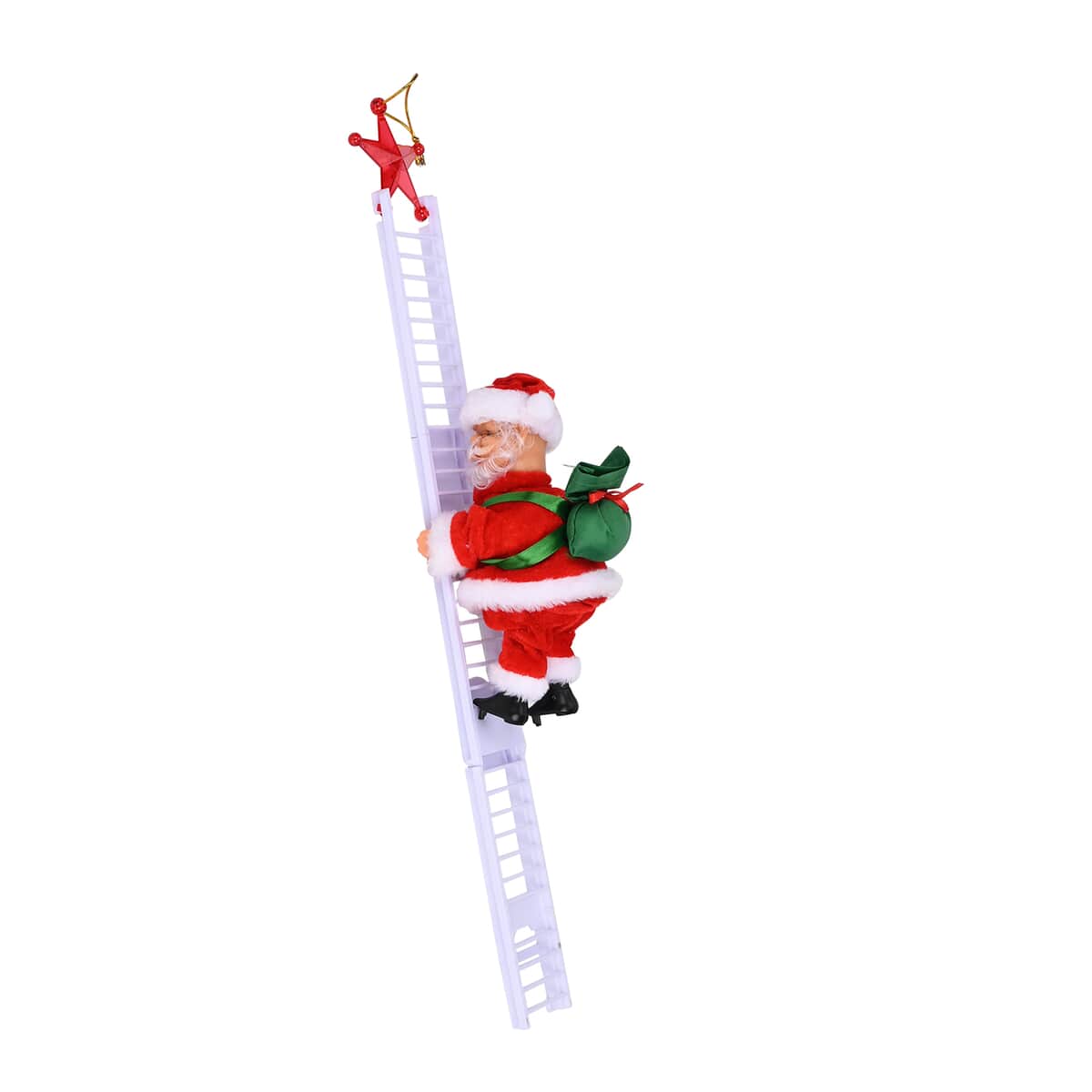 8-inch Ladder Climbing Santa Claus with Dancing and Singing (AAx3 Not Included) image number 1