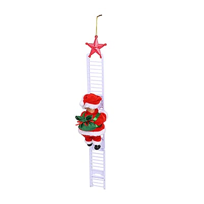 8-inch Ladder Climbing Santa Claus with Dancing and Singing (AAx3 Not Included)