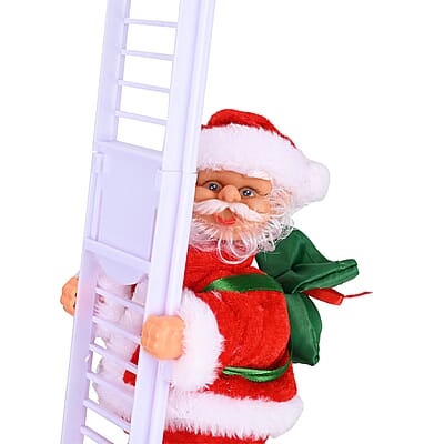 8-inch Ladder Climbing Santa Claus with Dancing and Singing (AAx3 Not Included)