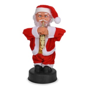 Bring Fun, Dancing and Singing 8-inch Santa Claus with Saxophone (2xAA Not Included)
