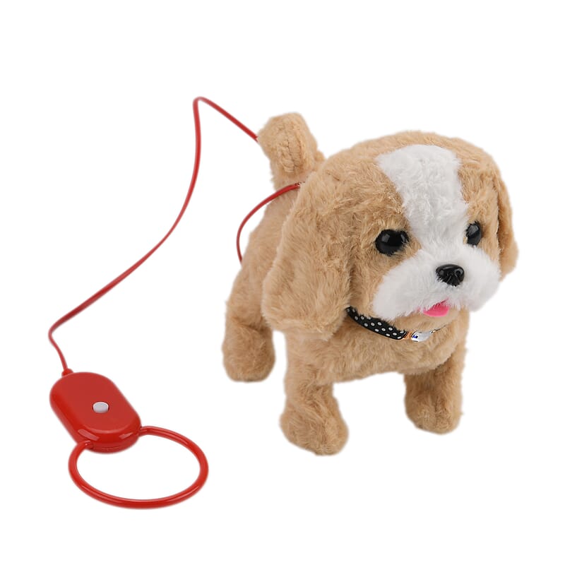 Livmore Beige Electronic Remote Control Plush Dog