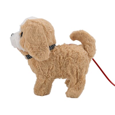 Livmore Beige Electronic Remote Control Plush Dog