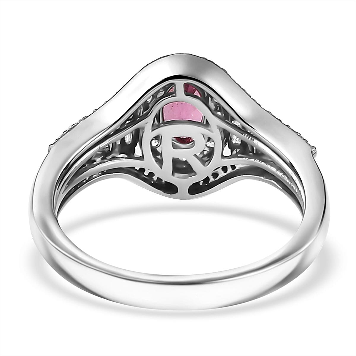 Rhapsody AAAA Mahenge Spinel and E-F VS2 Diamond 1.20 ctw Ring in 950 Platinum (Size 8.0) 6.10 Grams