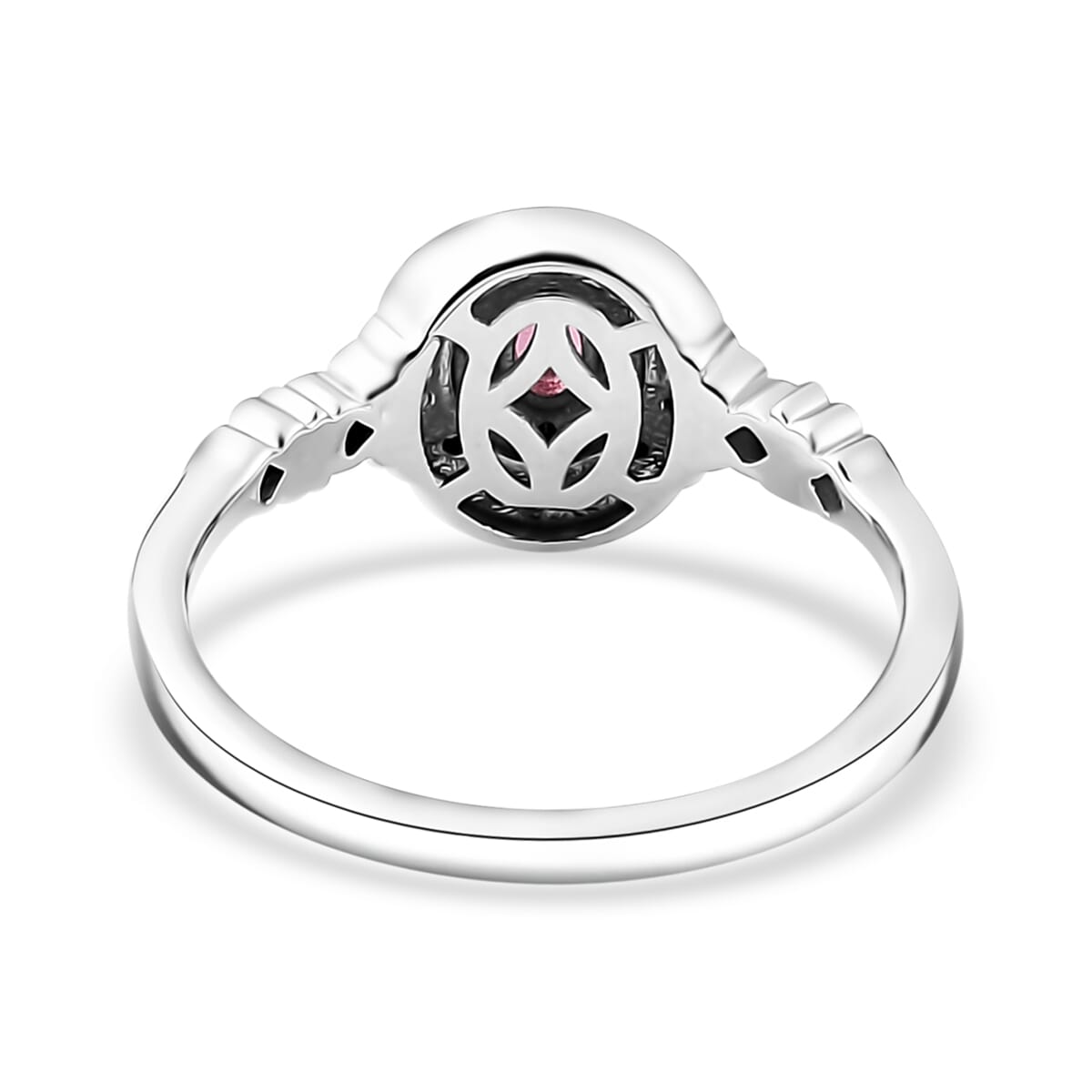 Premium Mahenge Spinel, Brown and White Zircon Timeless Elegance Ring in 18K Vermeil Rose Gold Over Sterling Silver (Size 7.0) 0.30 ctw image number 3
