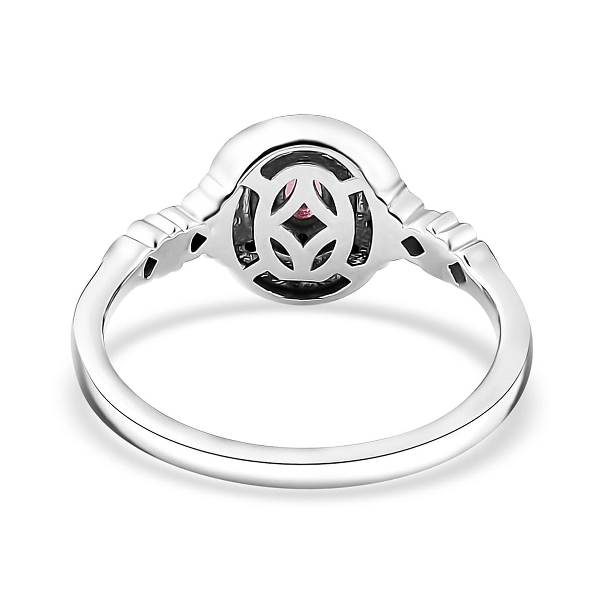 Premium Mahenge Spinel, Brown and White Zircon Timeless Elegance Ring in 18K Vermeil Rose Gold Over Sterling Silver (Size 9.0) 0.30 ctw image number 3