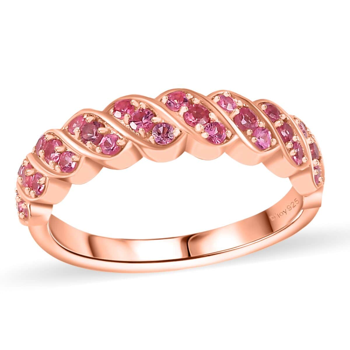 Premium Mahenge Spinel Timeless Elegance Ring in 18K Vermeil Rose Gold Over Sterling Silver (Size 6.0) 0.70 ctw image number 0