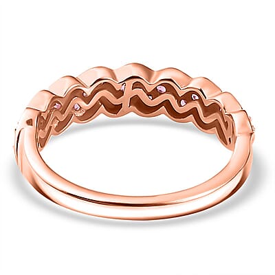 Premium Mahenge Spinel Timeless Elegance Ring in 18K Vermeil Rose Gold Over Sterling Silver (Size 6.0) 0.70 ctw