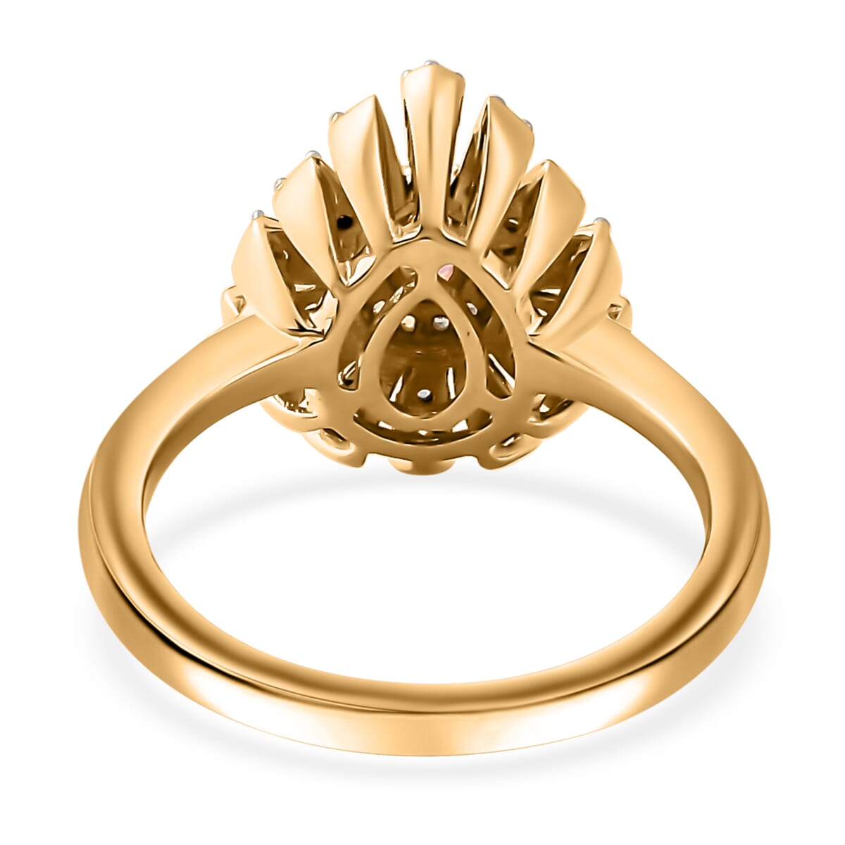 Premium Mahenge Spinel and Multi Gemstone Modern Glamour Ring in 18K Vermeil Yellow Gold Over Sterling Silver (Size 7.0) 0.65 ctw image number 4