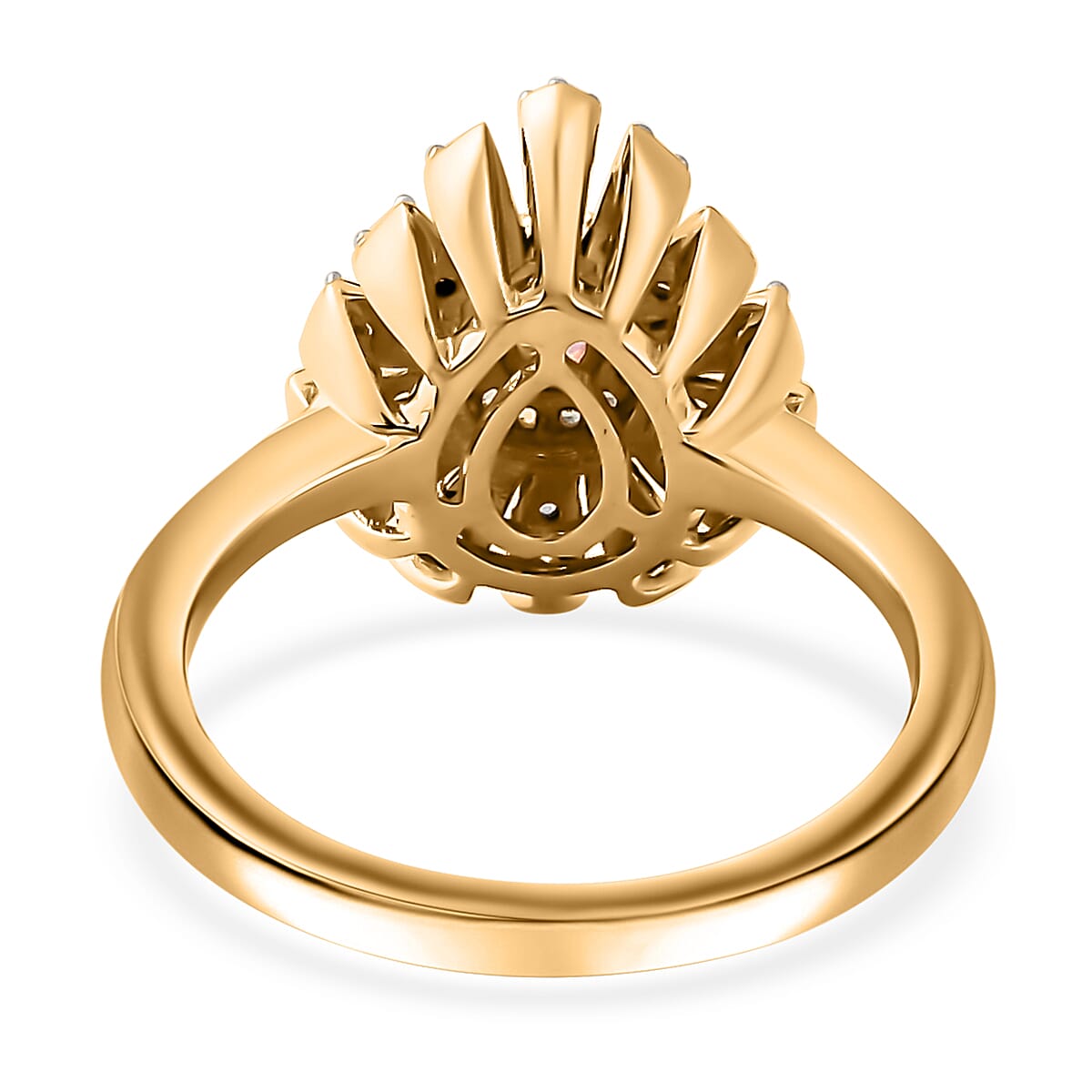 Premium Mahenge Spinel and Multi Gemstone Modern Glamour Ring in 18K Vermeil Yellow Gold Over Sterling Silver (Size 10.0) 0.65 ctw image number 4