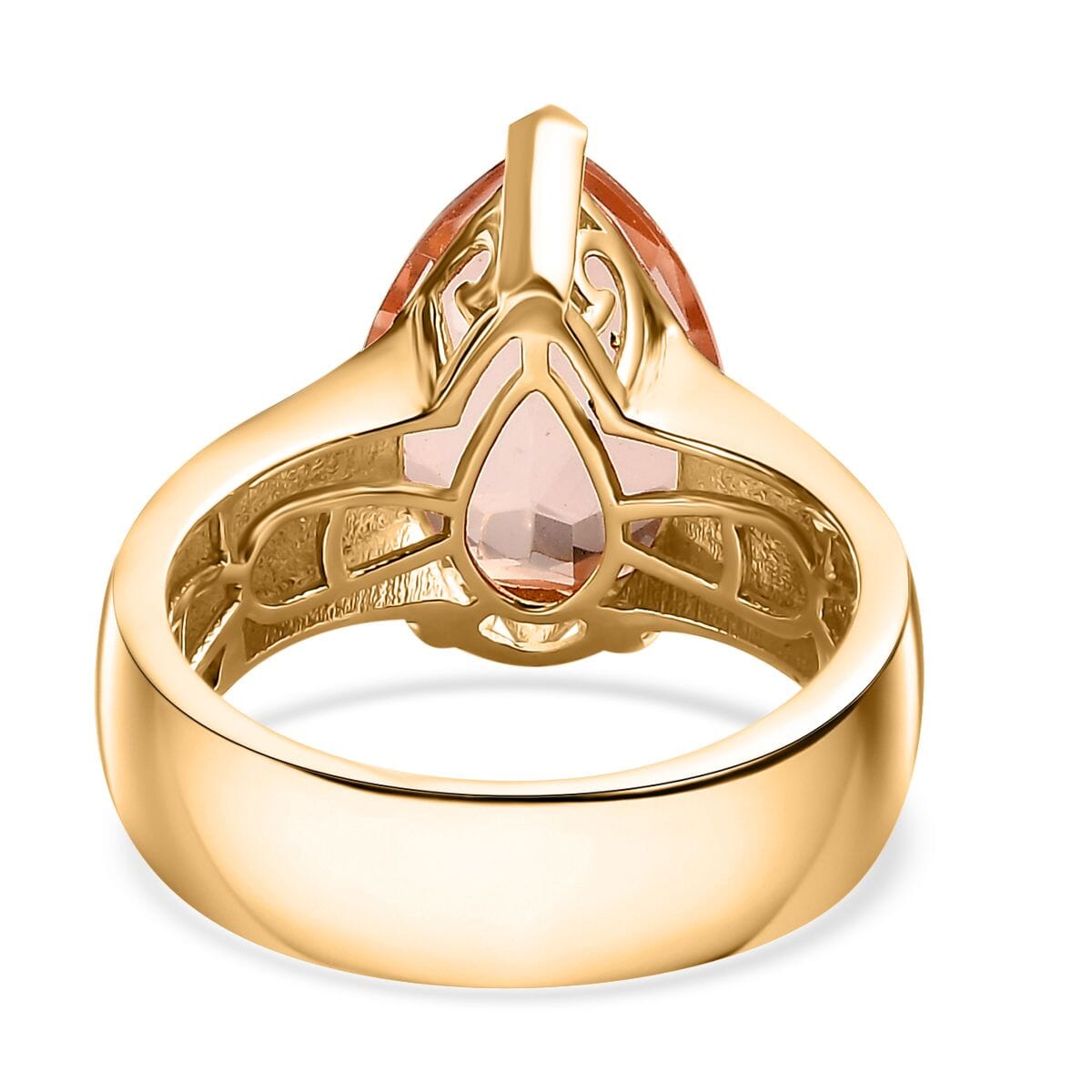 Morganique Quartz Solitaire Ring in 18K Vermeil YG Over Sterling Silver (Size 7.0) 5.35 ctw image number 4