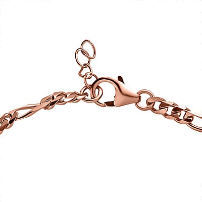 14K Rose Gold Over Sterling Silver Anklet 9 Inches 5.28 Grams