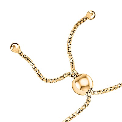 Clarte Black Tie Collection Moissanite Bolo Bracelet in Vermeil Yellow Gold Over Sterling Silver 0.50 ctw