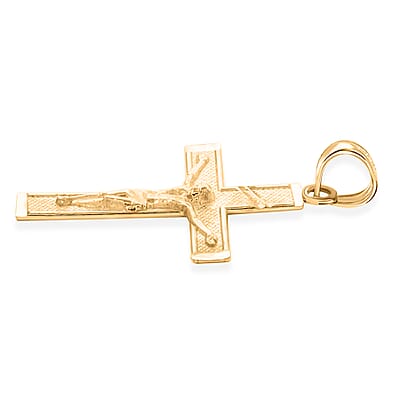 10K Yellow Gold Crucifix Pendant without Chain 1.90 Grams