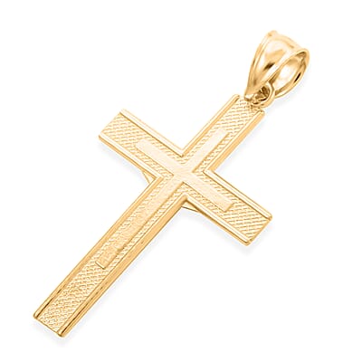 10K Yellow Gold Crucifix Pendant without Chain 1.90 Grams
