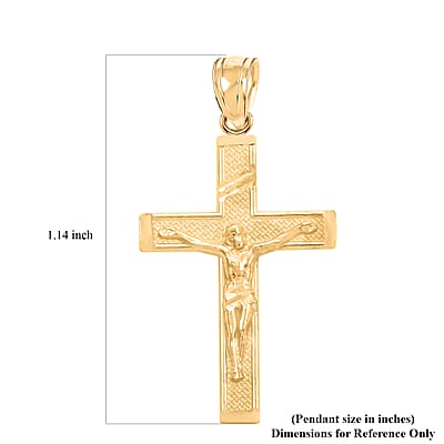 10K Yellow Gold Crucifix Pendant without Chain 1.90 Grams